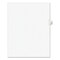 Avery 11 in.x 8.5 in. 10-Tab Avery Style 59 Preprinted Legal Exhibit Side Tab Index Dividers - White (25/Pack)